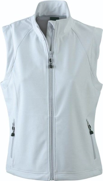 Obrázky: Světle šedá softshellová vesta J&N 270, dámská XL