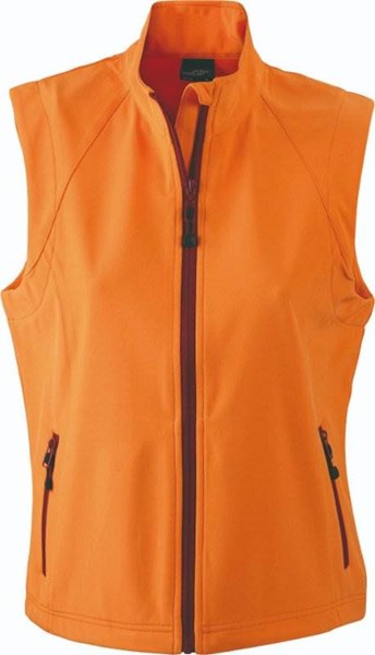 Obrázky: Oranžová softshellová vesta J&N 270, dámská L