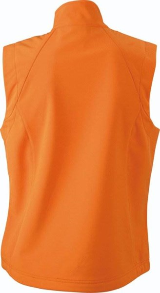 Obrázky: Oranžová softshellová vesta J&N 270, dámská XXL, Obrázek 2