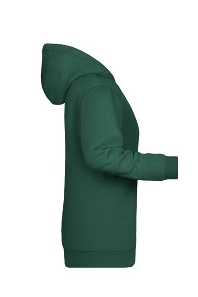 Obrázky: Dámská mikina s kapucí J&N 280 tmavě zelená XL, Obrázek 4