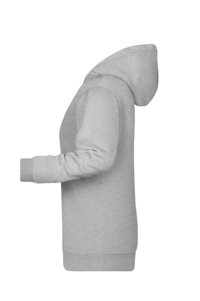 Obrázky: Dámská mikina s kapucí J&N 280 šedý melír XL, Obrázek 3