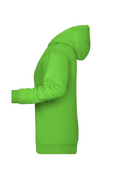 Obrázky: Dámská mikina s kapucí J&N 280 limet.zelená XL, Obrázek 3