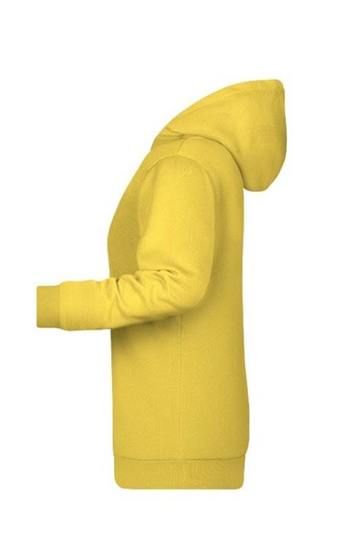 Obrázky: Dámská mikina s kapucí J&N 280 žlutá XS, Obrázek 3
