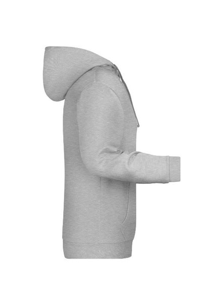Obrázky: Pánská mikina s kapucí J&N 280 šedý melír XL, Obrázek 4