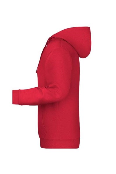 Obrázky: Pánská mikina s kapucí J&N 280 červená XL, Obrázek 3