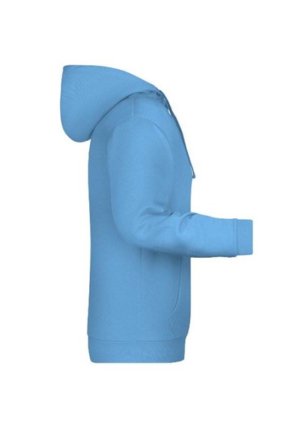 Obrázky: Pánská mikina s kapucí J&N 280 nebesky modrá XL, Obrázek 4
