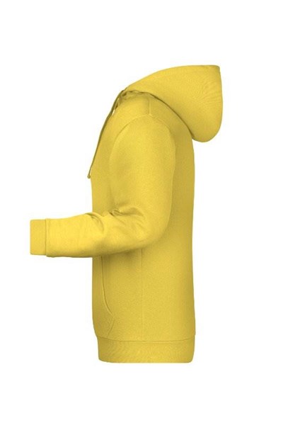 Obrázky: Pánská mikina s kapucí J&N 280 žlutá XL, Obrázek 3