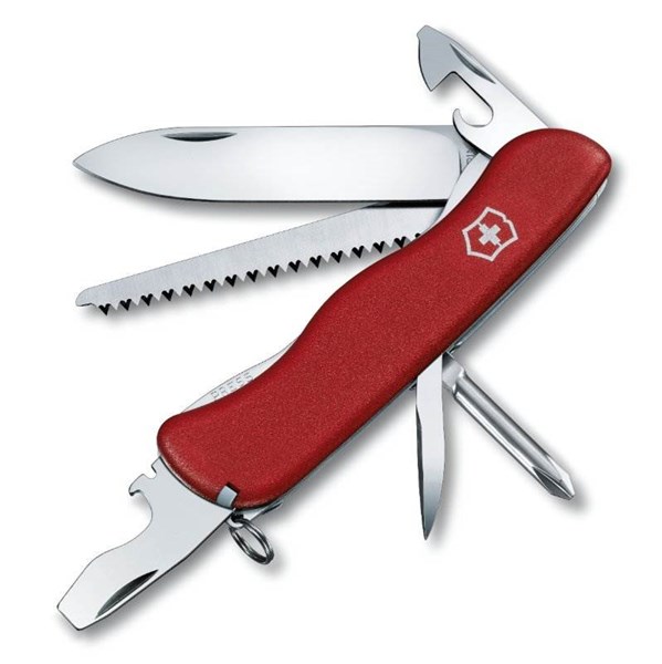 Obrázky: Červený kapesní nůž TRAILMASTER, 12 funkcí