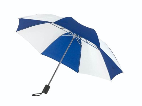 Obrázky: Dvoudílný skládací deštník, bílo modrý