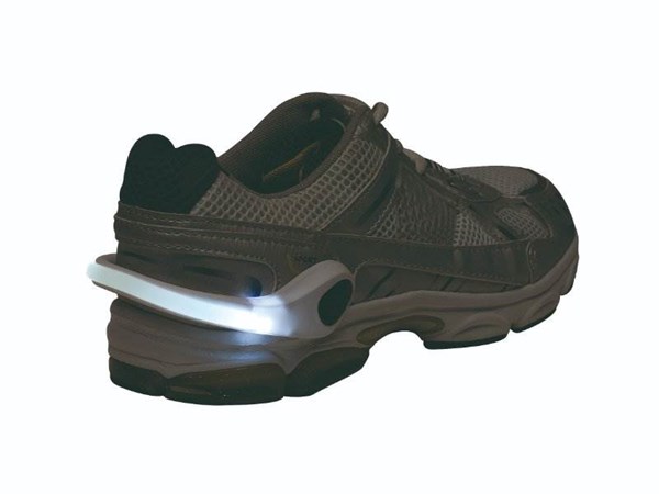 Obrázky: Bílý klip na botu s LED diodami, Obrázek 2