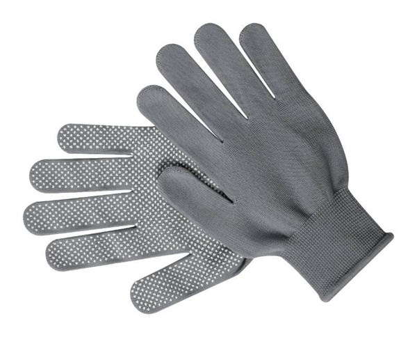 Obrázky: Pár elastických nylonových rukavic, šedé