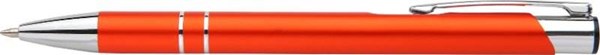 Obrázky: Matné hliníkové kuličkové pero LARA, oranžové, Obrázek 1