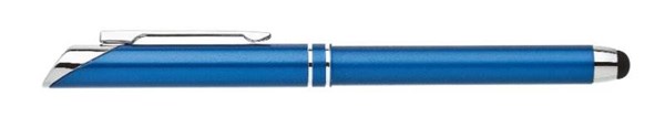 Obrázky: Hliníkový roller ROLY s MN a stylusem, modrý