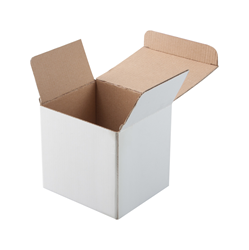 Obrázky: Bílá papírová krabička na hrnek