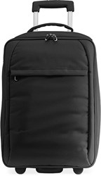 Obrázky: Černá skládací taška/kabinový kufr na kolečkách