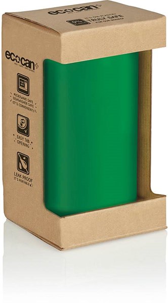 Obrázky: Ekologická láhev - tvar plechovka 300 ml, zelená, Obrázek 3