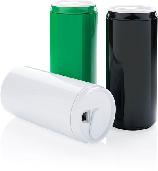 Obrázky: Ekologická láhev - tvar plechovka 300 ml, zelená, Obrázek 6