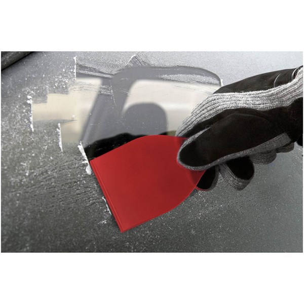 Obrázky: Škrabka na led z recykl. PET, červená, Obrázek 1