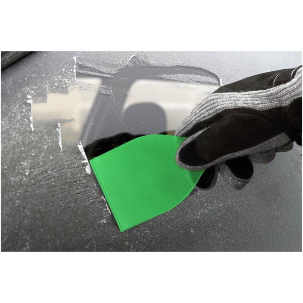 Obrázky: Škrabka na led z recykl. PET, zelená