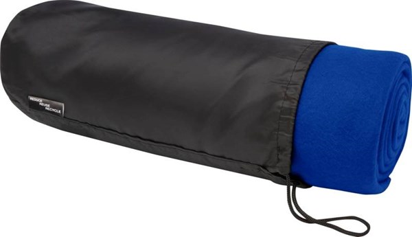 Obrázky: Světle modrá fleecová deka 180 g/m2 s RPET v obalu, Obrázek 1