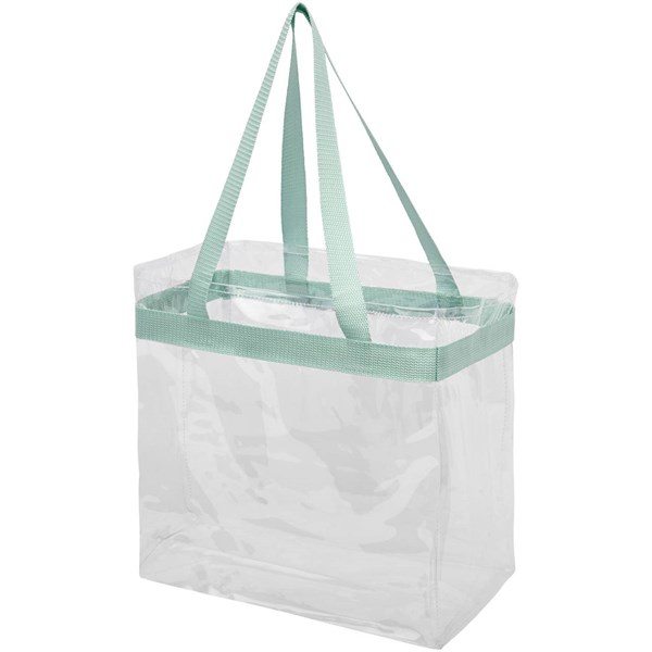 Obrázky: Průhledná taška mátově zelený popruh, Obrázek 1