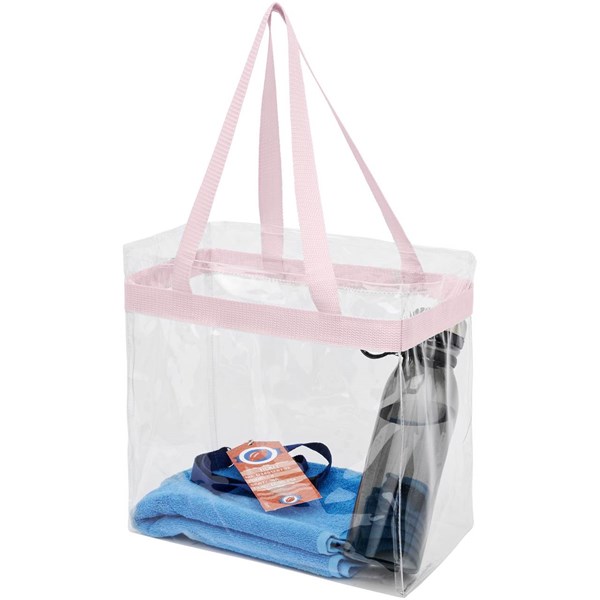 Obrázky: Průhledná taška světle růžový popruh, Obrázek 2