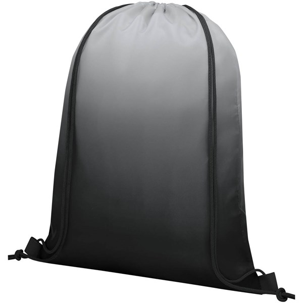 Obrázky: Černý šňůrkový batoh s barevným přechodem