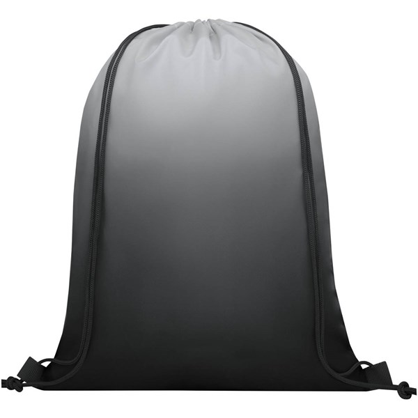 Obrázky: Černý šňůrkový batoh s barevným přechodem, Obrázek 2