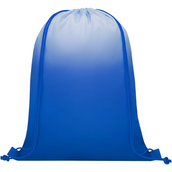 Obrázky: Modrý šňůrkový batoh s barevným přechodem, Obrázek 2