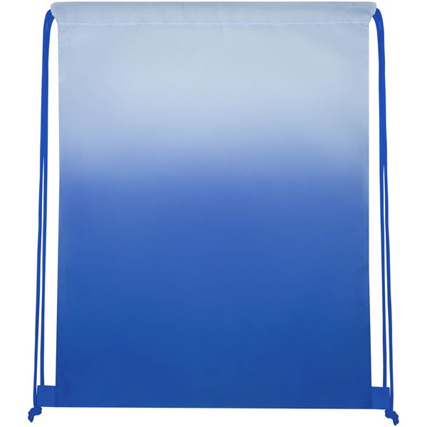 Obrázky: Modrý šňůrkový batoh s barevným přechodem, Obrázek 3