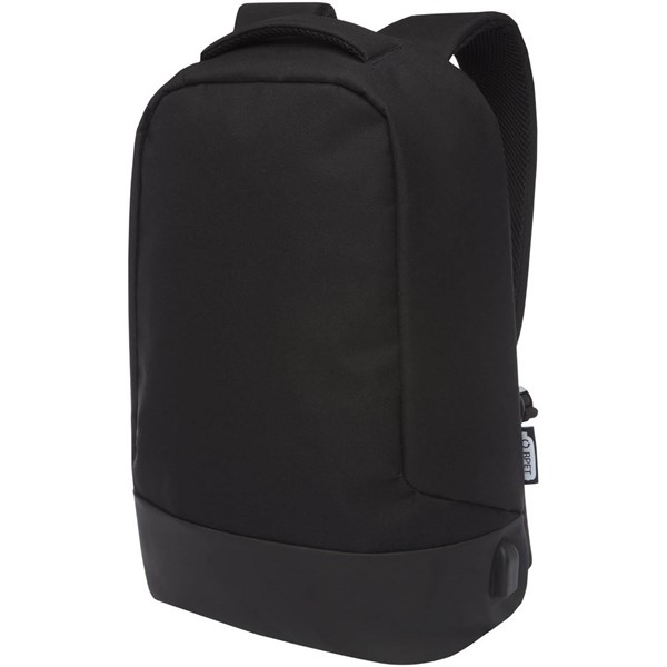 Obrázky: Černý bezpečnostní batoh z RPET Cover, Obrázek 1
