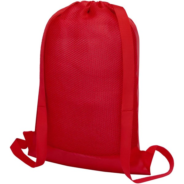 Obrázky: Červený batoh se stahovací šňůrkou