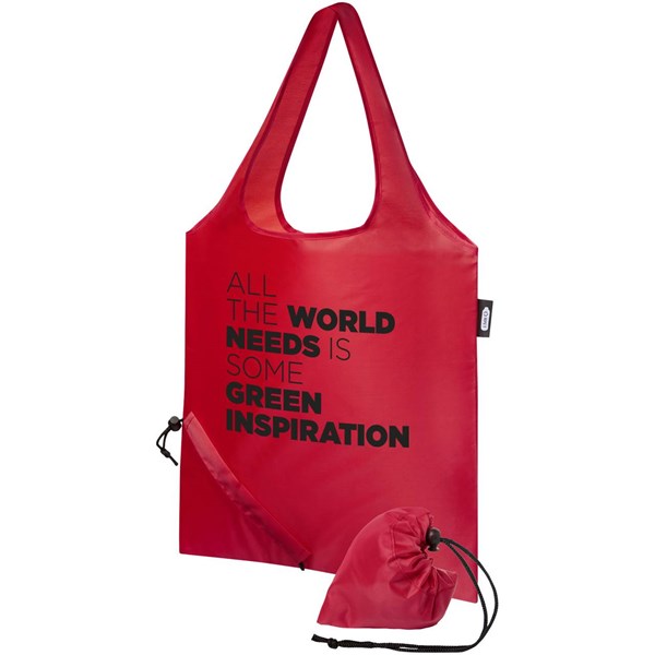 Obrázky: Skládací nákupní taška z RPET Sabia červená, Obrázek 6