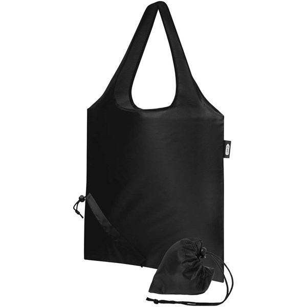Obrázky: Skládací nákupní taška z RPET černá, Obrázek 1