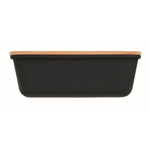 Obrázky: Obědová krabička s bambusovým víkem, černá, Obrázek 5