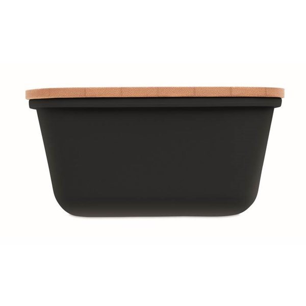 Obrázky: Obědová krabička s bambusovým víkem, černá, Obrázek 6