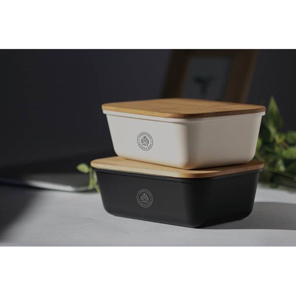 Obrázky: Obědová krabička s bambusovým víkem, černá, Obrázek 10