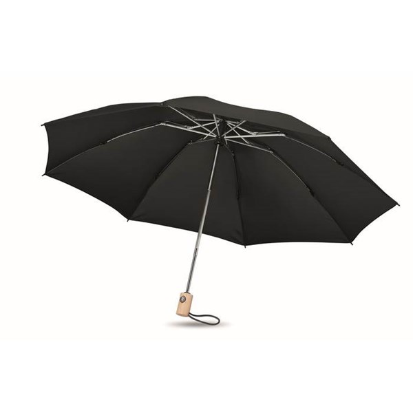 Obrázky: Deštník z RPET, černý, Obrázek 2