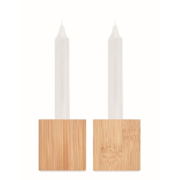 Obrázky: Sada dvou svíček a svícnů z bambusu, Obrázek 5
