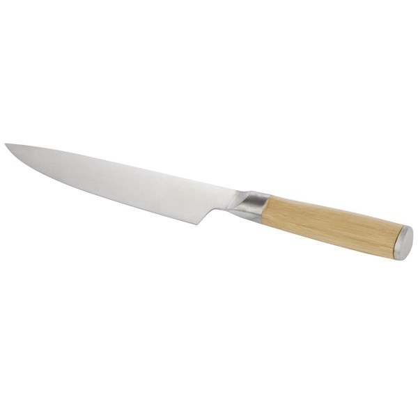 Obrázky: Nerezový kuchařský nůž s bambusovou rukojetí, Obrázek 1