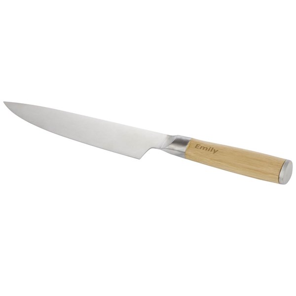 Obrázky: Nerezový kuchařský nůž s bambusovou rukojetí, Obrázek 5