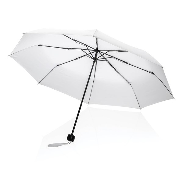 Obrázky: Bílý deštník Impact ze 190T RPET AWARE™, Obrázek 4