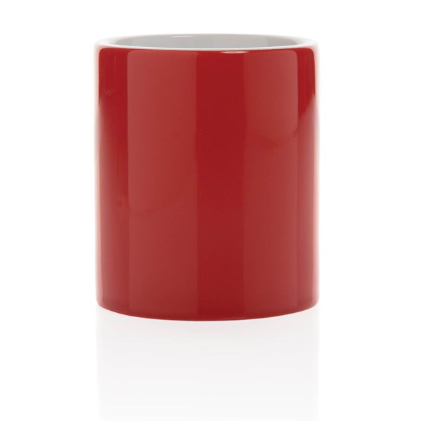 Obrázky: Klasický červený keramický hrnek 350ml, Obrázek 4
