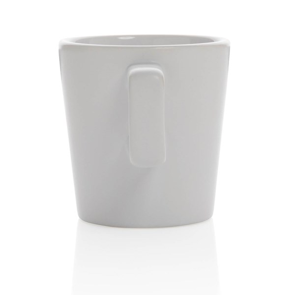 Obrázky: Moderní bílý keramický hrnek na kávu 300ml, Obrázek 4