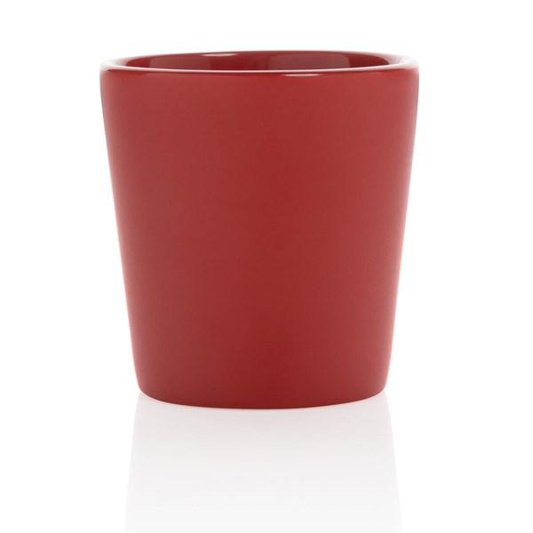 Obrázky: Moderní červený keramický hrnek na kávu 300ml, Obrázek 3