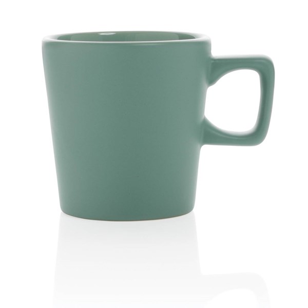 Obrázky: Moderní zelený keramický hrnek na kávu 300ml, Obrázek 2