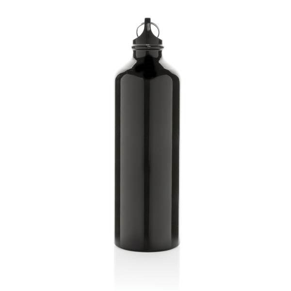 Obrázky: Hliníková sportovní lahev s karabinou XL - černá, Obrázek 3