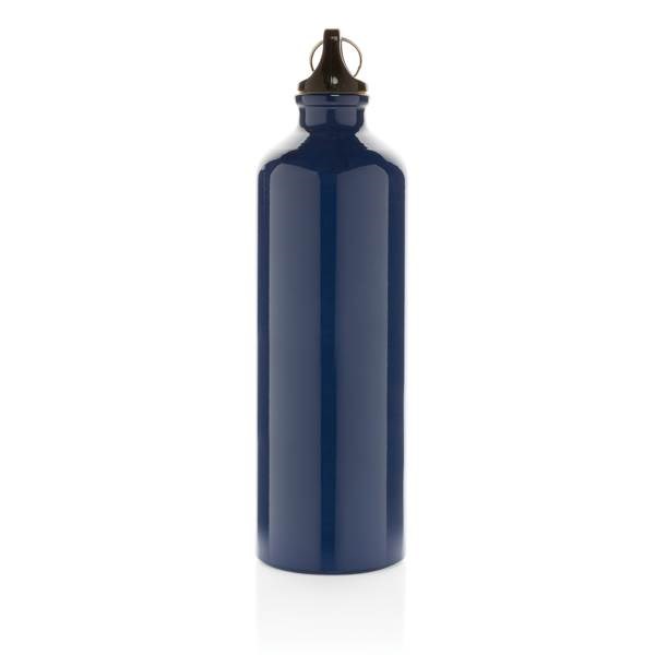 Obrázky: Hliníková sportovní lahev s karabinou XL - modrá, Obrázek 3