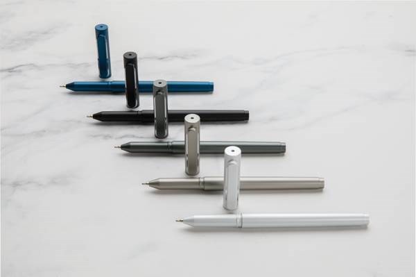 Obrázky: Modré plastové pero X6 s vrškem, Obrázek 7