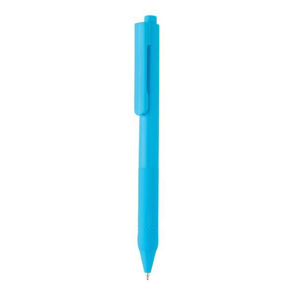 Obrázky: Modré pero X9 se silikonovým úchopem, Obrázek 1